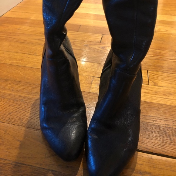 Caressa Leather Boots with approx 3 in Heels - Picture 2 of 4